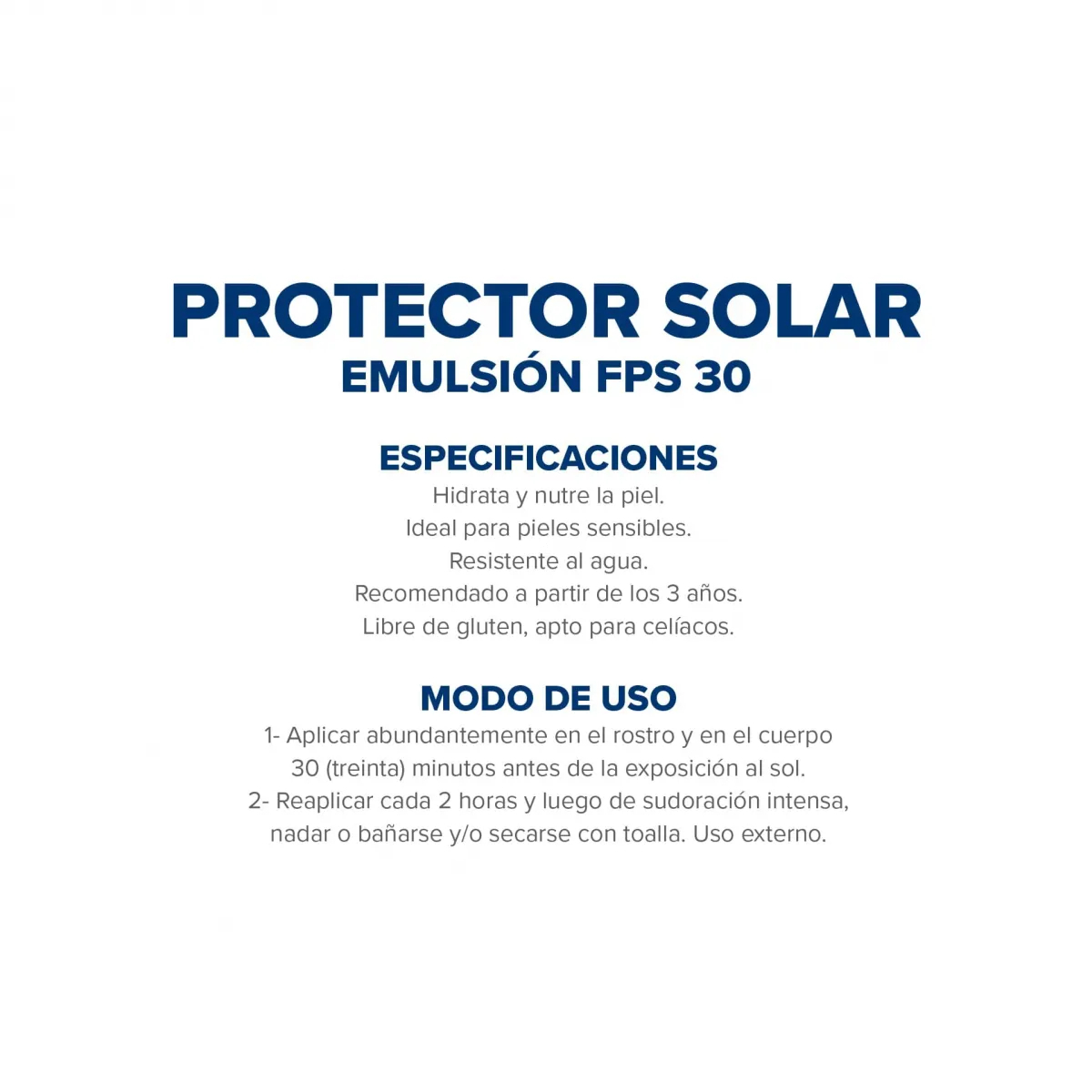 Dermaglós Protector Solar Emulsión Fps30 X 250ml