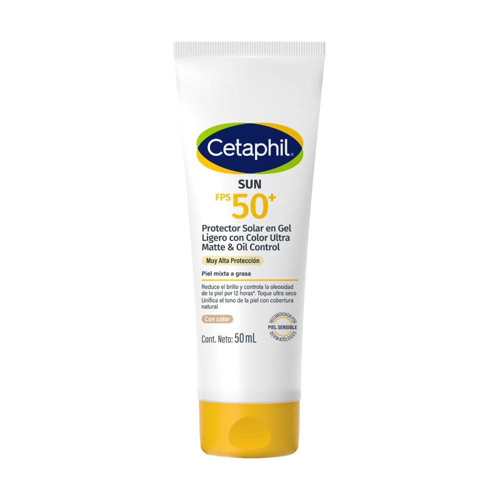 Cetaphil Sun Oil Control Fps 50 Gel Ligero Con Color