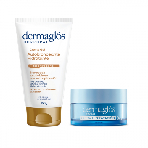 Combo Dermaglós Autobronceante + Ultra Hidratación