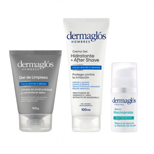 Combo Dermaglós Hombres Rutina Express Niacinamida