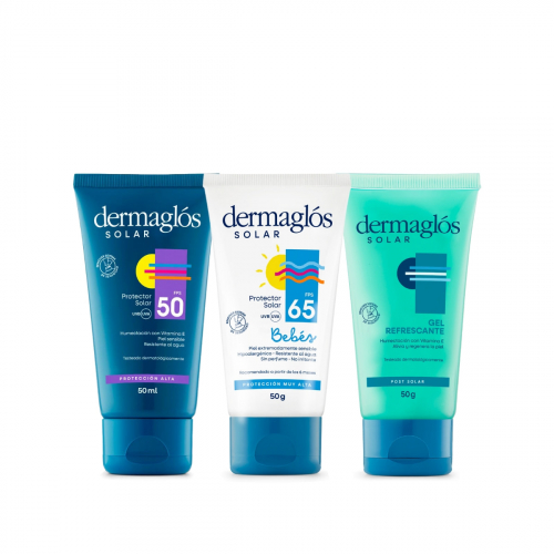 Combo Dermaglós Solar Familiar Mini Protector + Post Solar