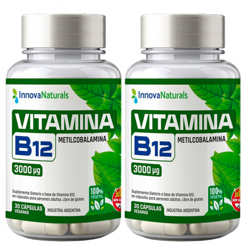 Pack 2 Innovanaturals Vitamina B12 Metilcobalamina