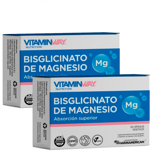 Pack 2 Vitamin Way Bisglicinato De Magnesio