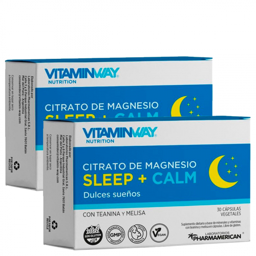 Pack 2 Vitamin Way Citrato De Magnesio Sleep + Calm