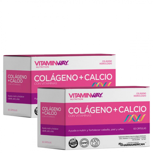 Pack 2 Vitamin Way Colágeno + Calcio Suplemento