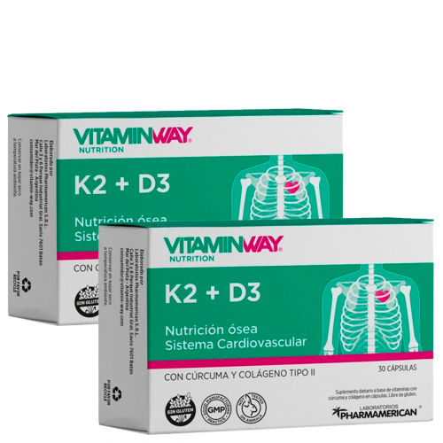 Pack 2 Vitamin Way K2 + D3 Salud ósea