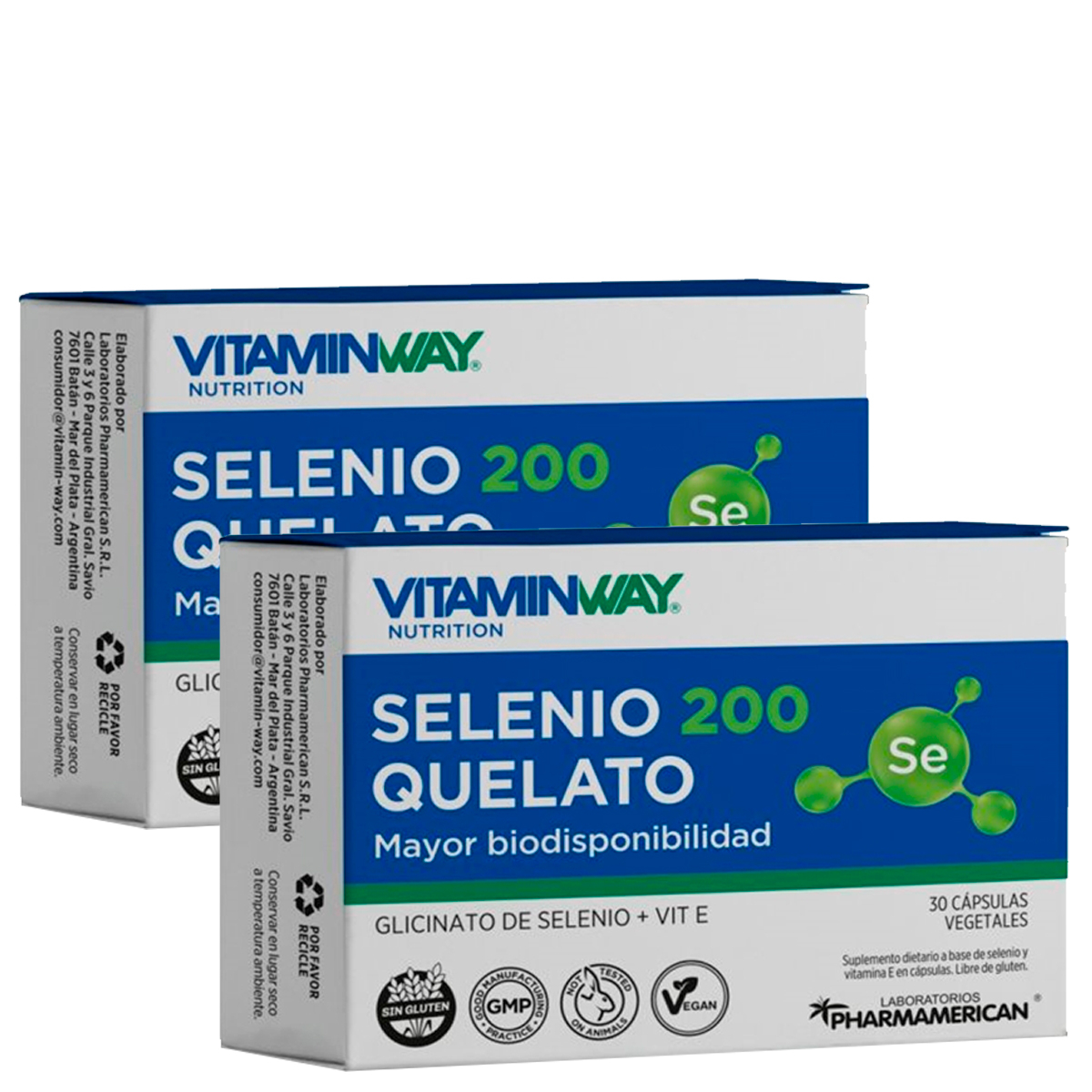 Pack 2 Vitamin Way Selenio 200 Quelato