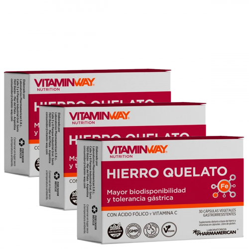 Pack 3 Vitamin Way Hierro Quelato