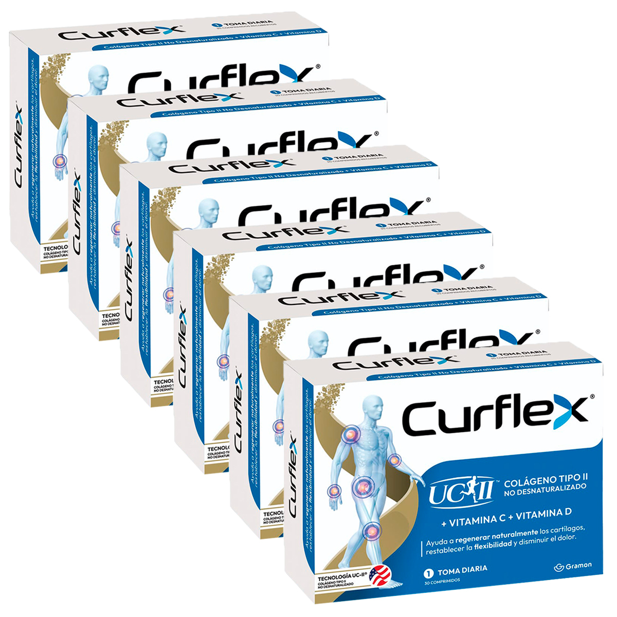 Pack 6 Curflex Colágeno Tipo Ii