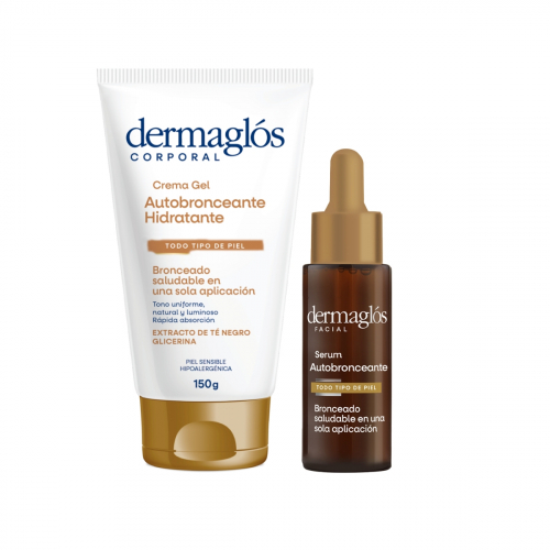 Rutina Dermaglós Facial Y Corporal Autobronceante