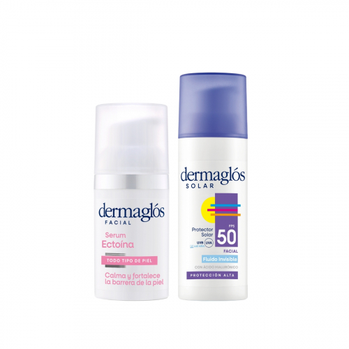 Rutina Dermaglós Serum + Protector Solar Facial Fluido
