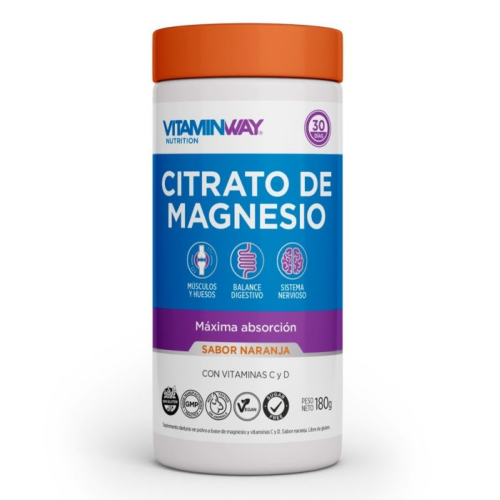 Vitamin Way Citrato De Magnesio Polvo X 180 Gramos