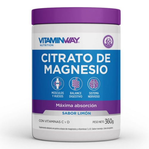 Vitamin Way Citrato De Magnesio Polvo X 360 Gramos