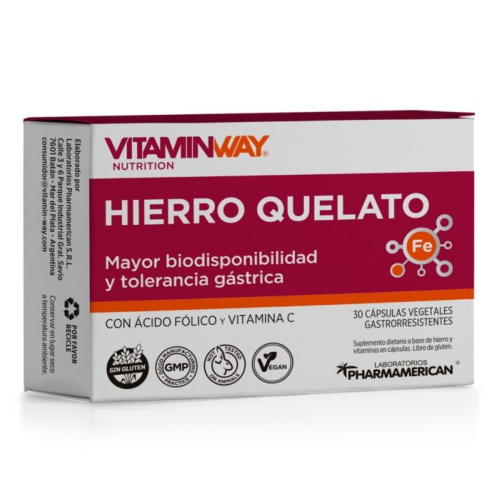 Vitamin Way Hierro Quelato Suplemento