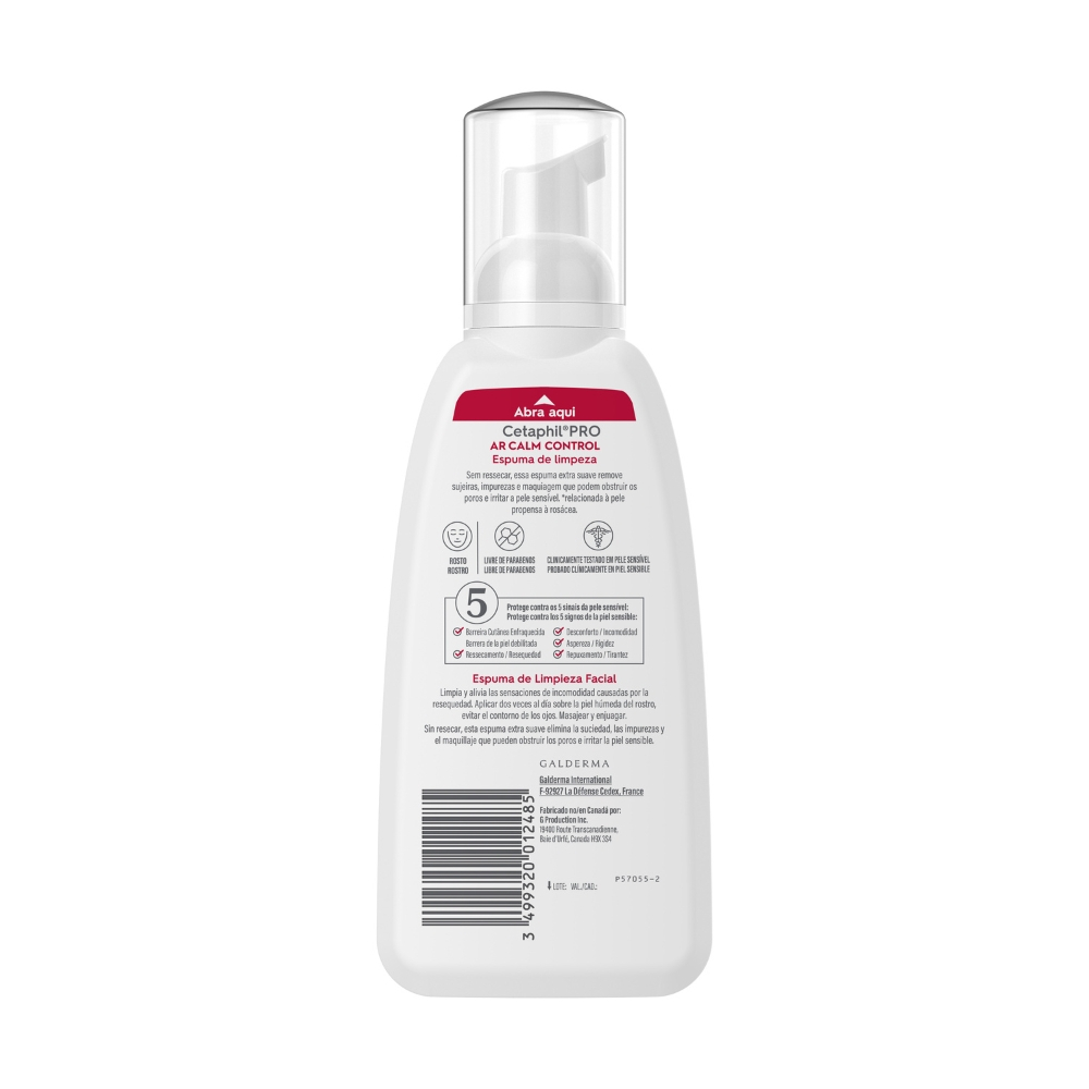 Cetaphil Pro Ar Calm Control Espuma Limpiadora