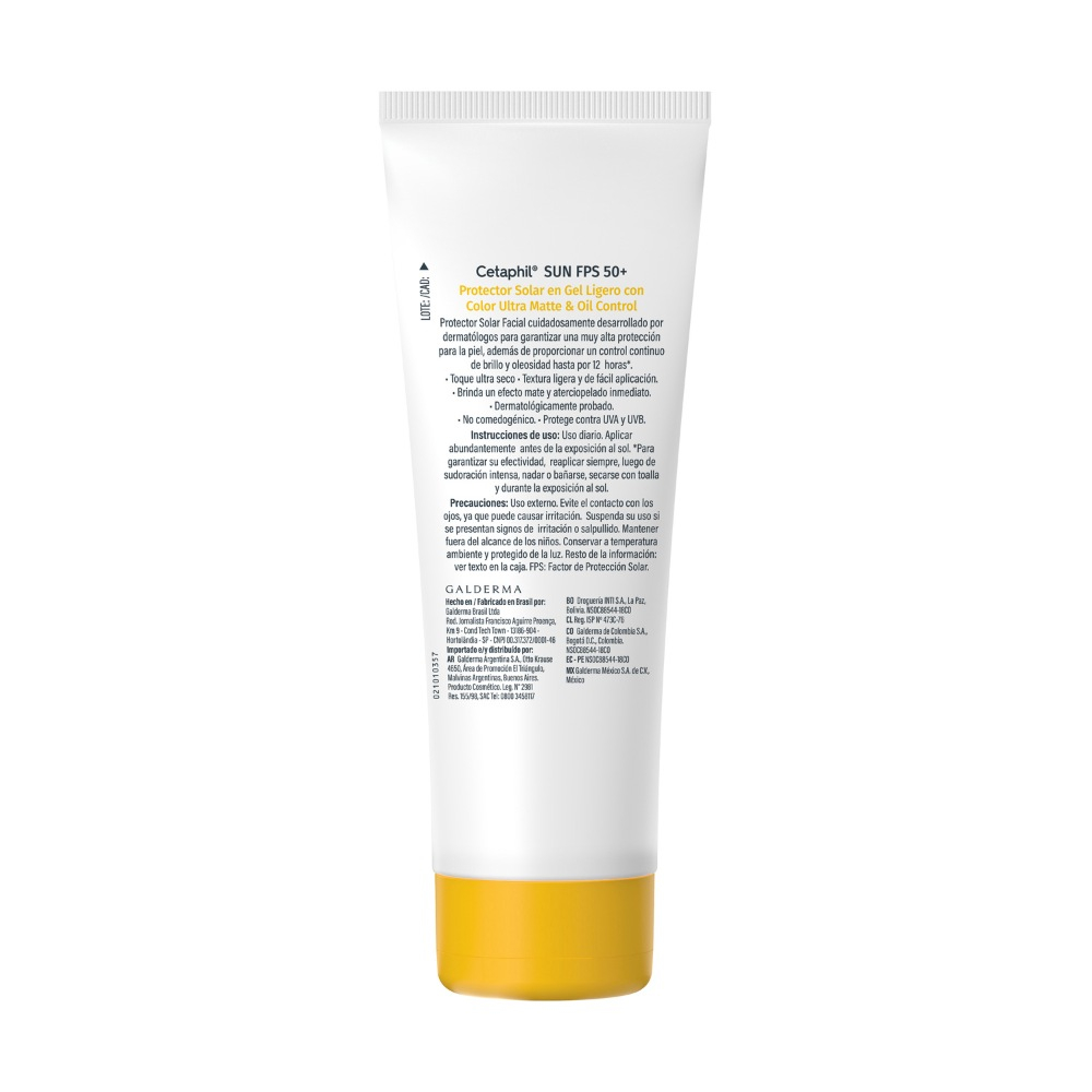 Cetaphil Sun Oil Control Fps 50 Gel Ligero Con Color