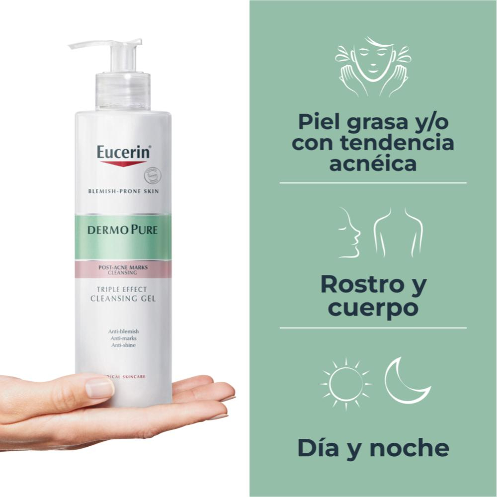Eucerin Dermopure Gel Limpiador Concentrado Triple Effect