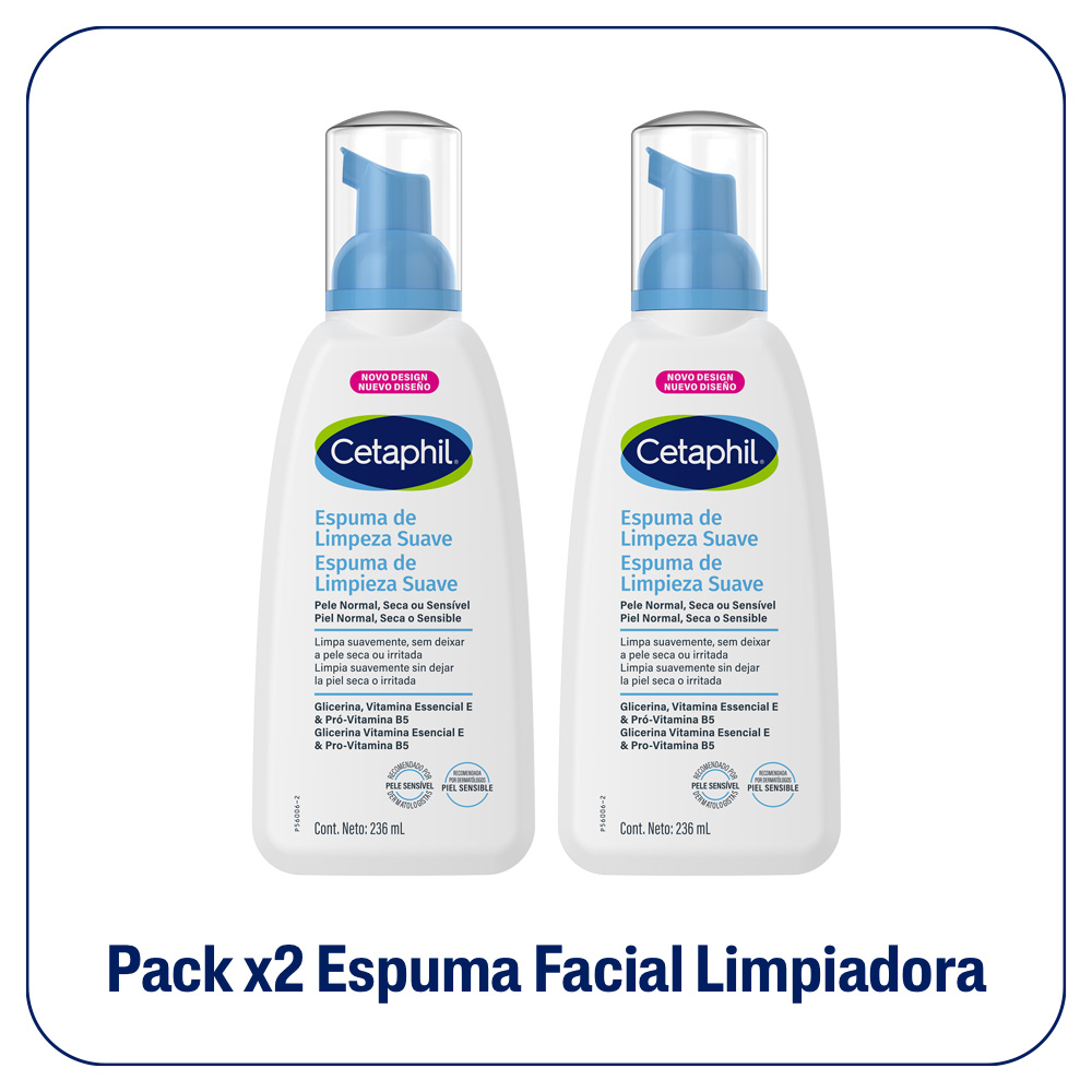 Pack 2 Cetaphil Espuma De Limpieza