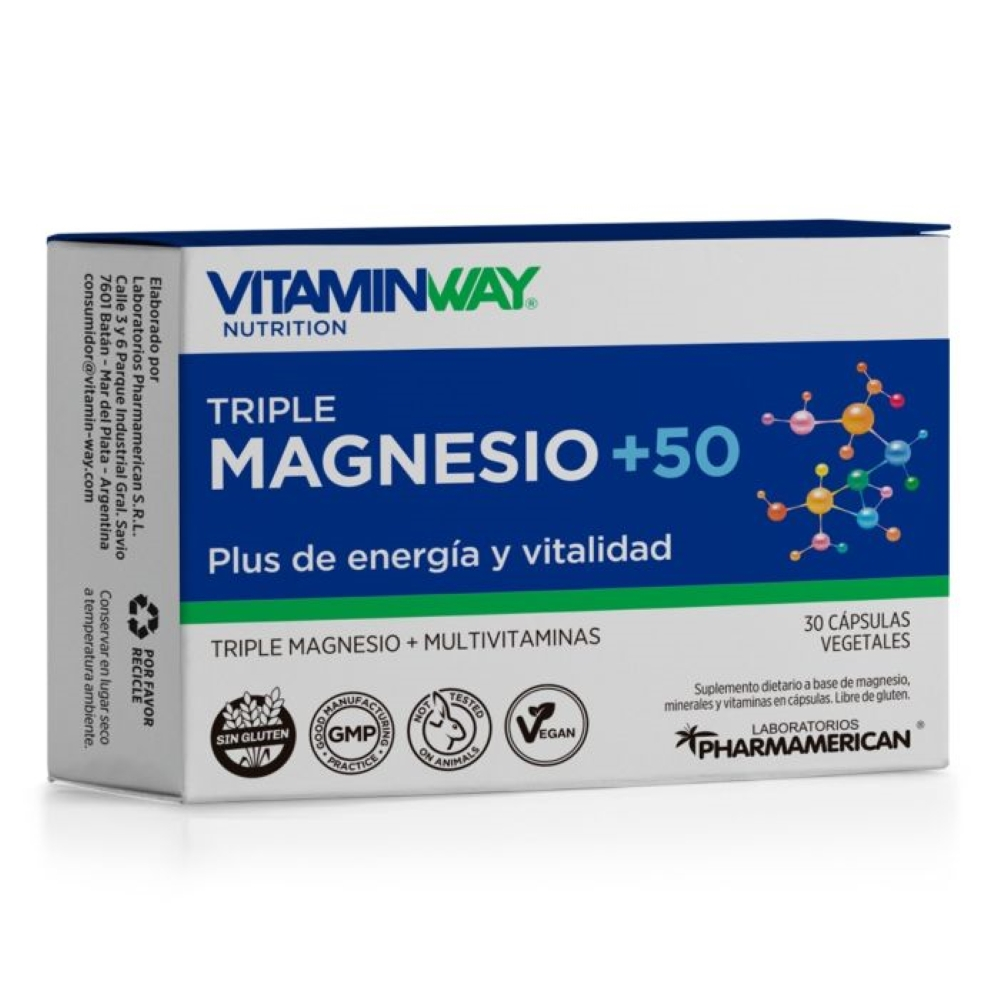 Pack 2 Vitamin Way Triple Magnesio +50