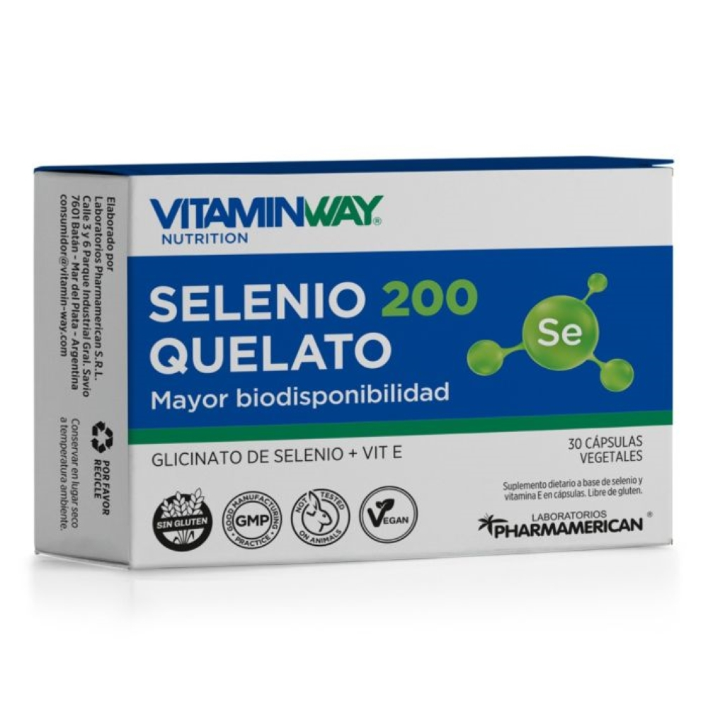Pack 3 Vitamin Way Selenio 200 Quelato