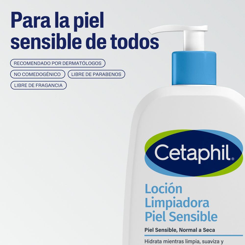 Cetaphil Loción Limpiadora Pieles Secas Y Sensibles X 473ml