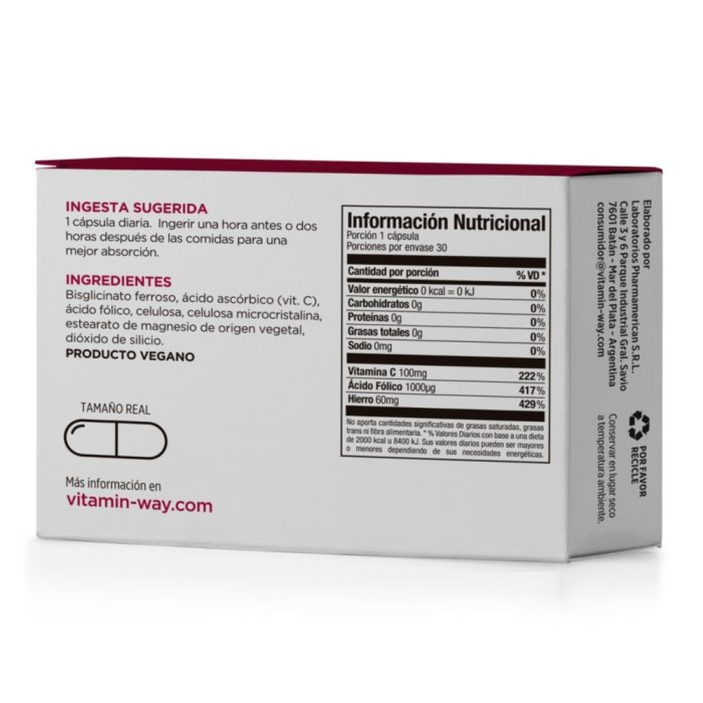 Pack 2 Vitamin Way Hierro Quelato