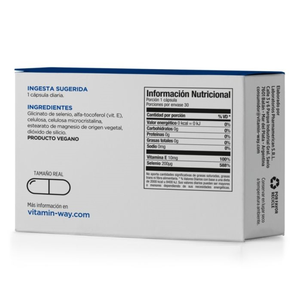 Pack 2 Vitamin Way Selenio 200 Quelato