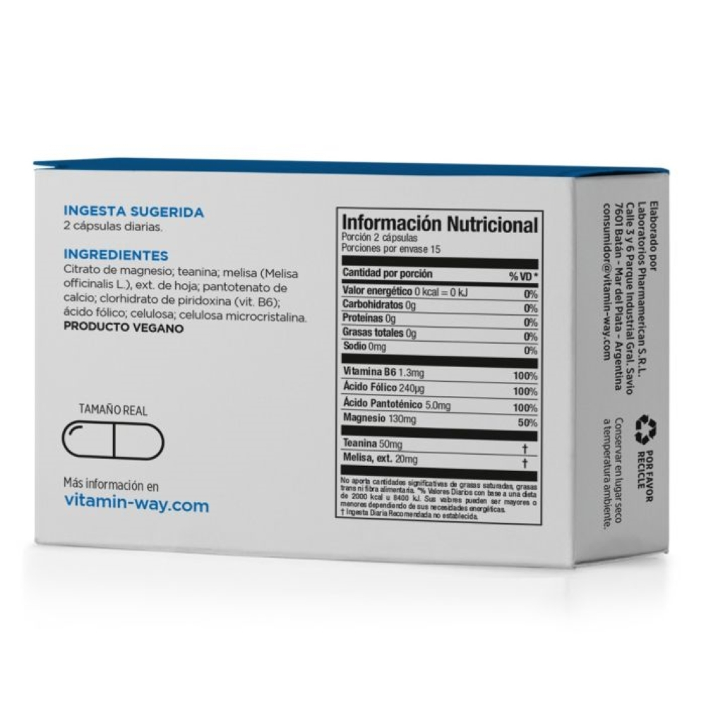 Pack 3 Vitamin Way Citrato De Magnesio Sleep + Calm