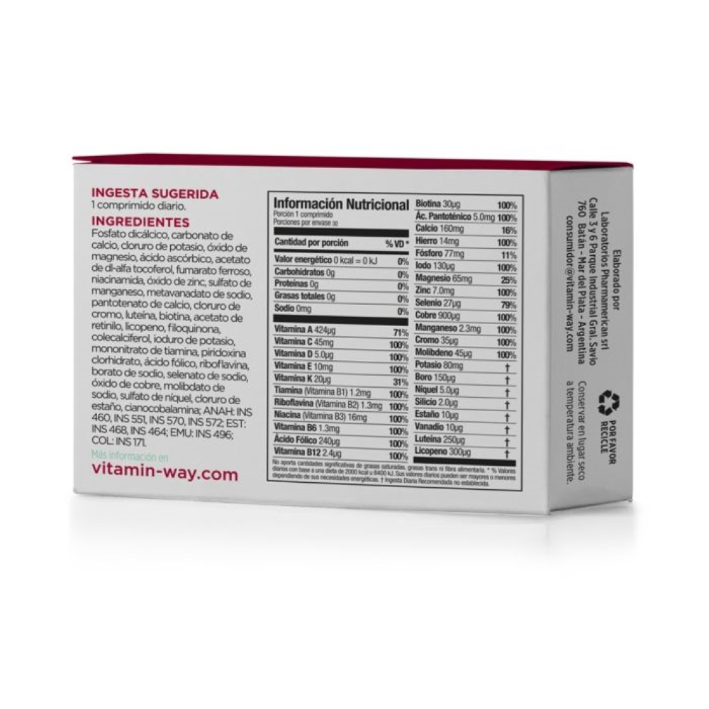 Pack 3 Vitamin Way Multivitamínico Y Multimineral