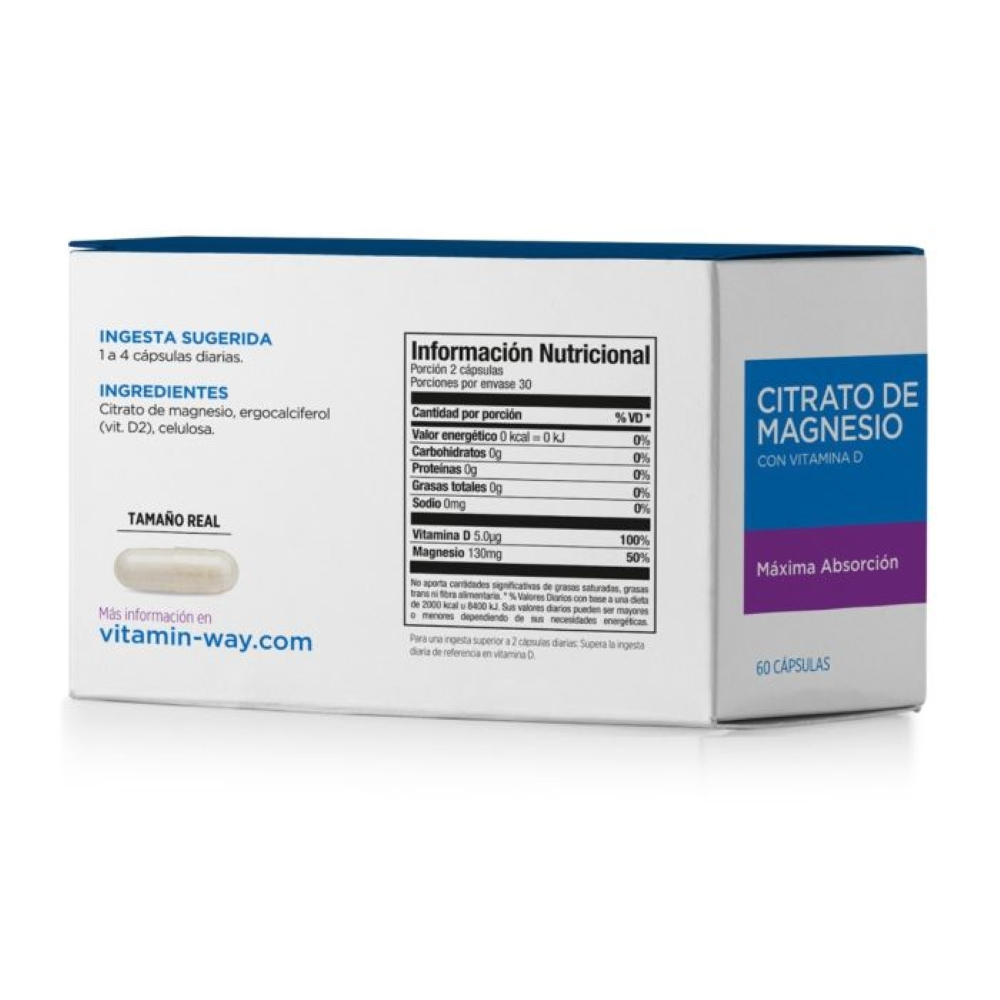 Pack 2 Vitamin Way Citrato De Magnesio Cápsulas