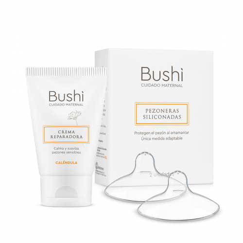Bushi Combo Crema Y Pezoneras X2