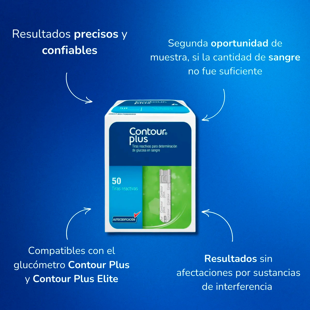 Contour Plus 50 Tiras Reactivas