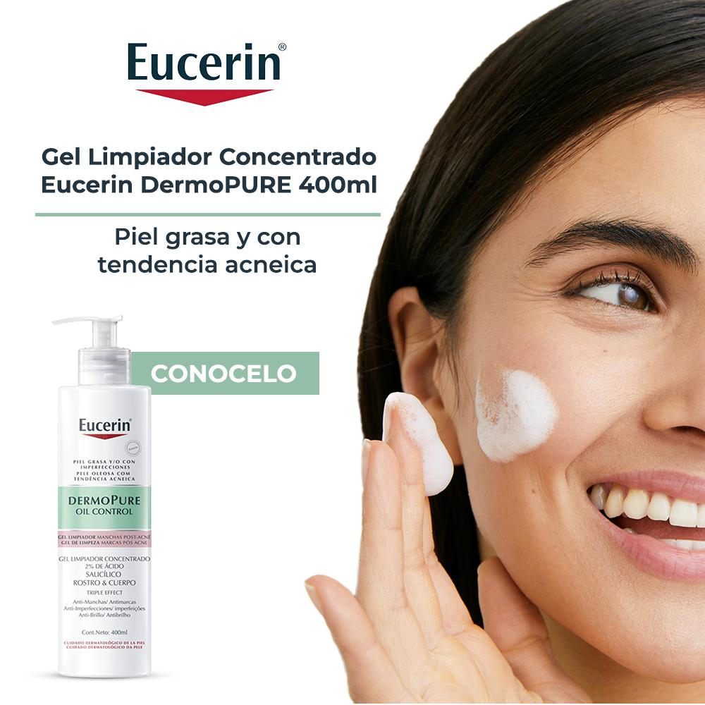 Eucerin Dermopure Gel Limpiador Concentrado Triple Effect