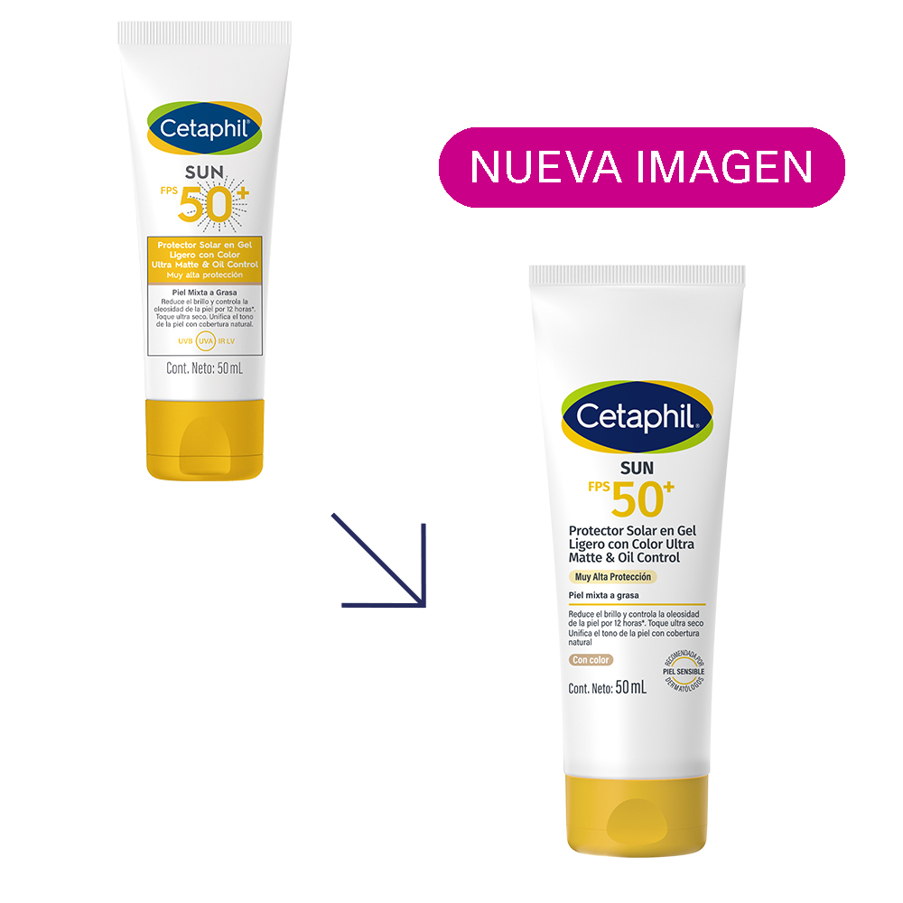 Cetaphil Sun Oil Control Fps 50 Gel Ligero Con Color