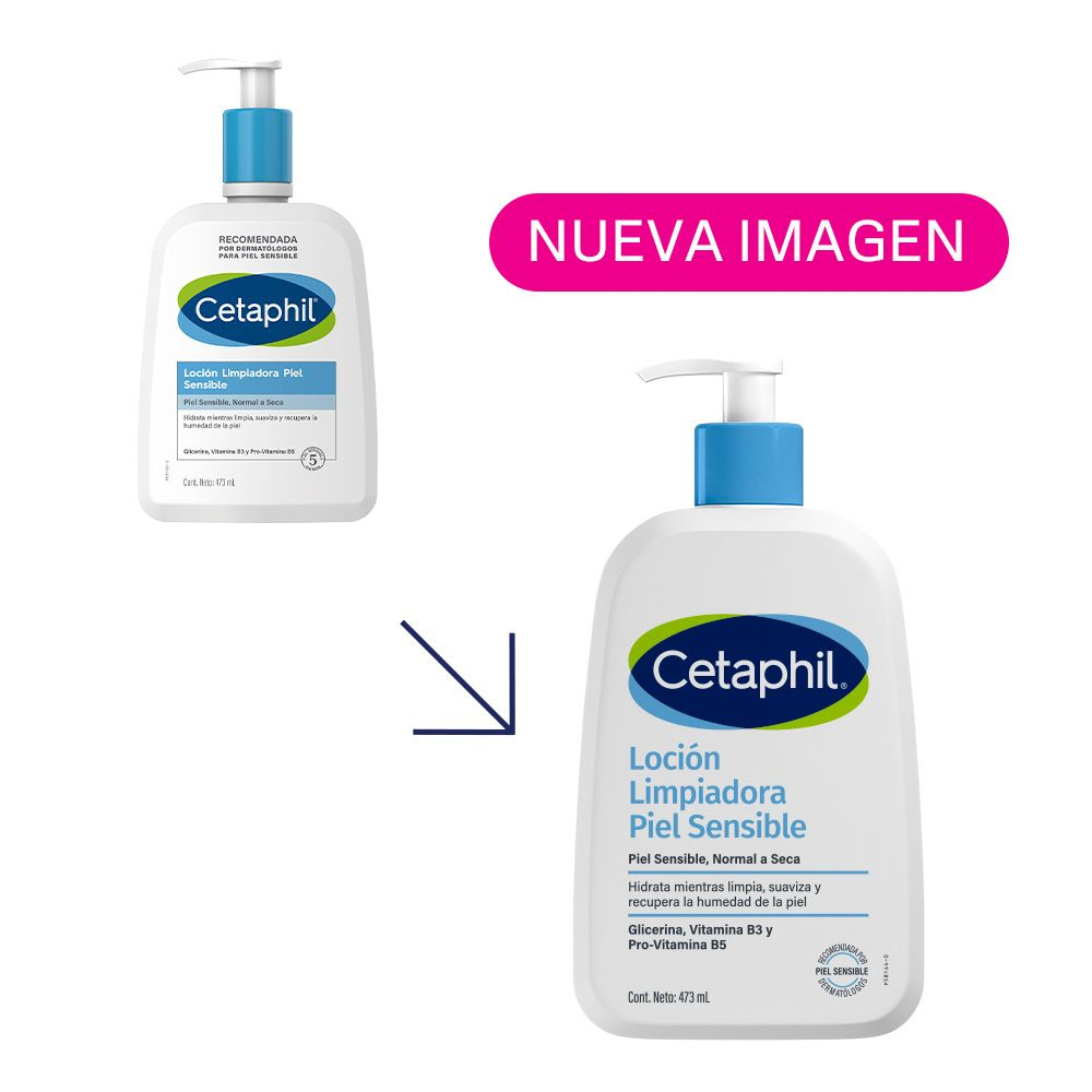 Cetaphil Loción Limpiadora Pieles Secas Y Sensibles X 473ml