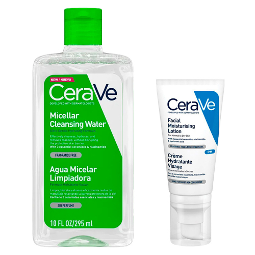 Combo Cerave Micellar Cleansing Water + Loción Hidratante Pm