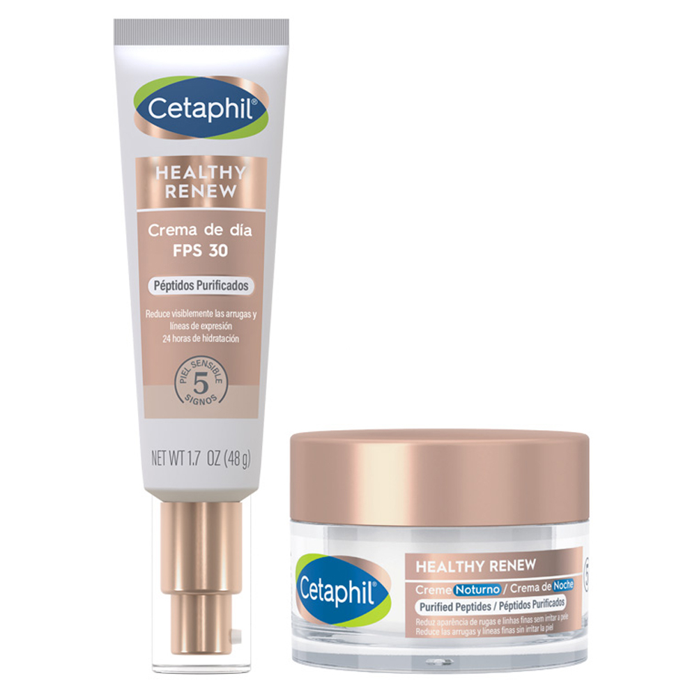 Combo Cetaphil Healthy Renew Crema De Dia Y Noche Antiage