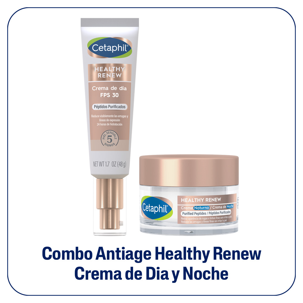 Combo Cetaphil Healthy Renew Crema De Dia Y Noche Antiage