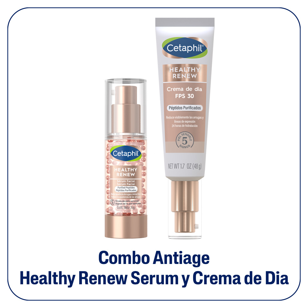 Combo Cetaphil Healthy Renew Serum Y Crema De Dia Antiage