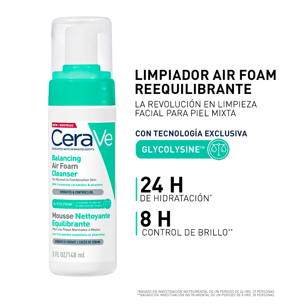 Combo Cerave Gel Crema Hidratante + Air Foam Limpiador