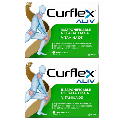 Pack 2 Curflex Aliv Nutrición Articular Vegetal Insaponificable De ...