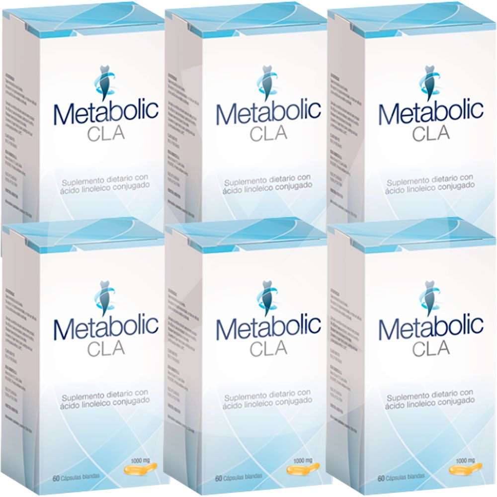 Pack 6 Metabolic cla x 60 cápsulas - Farmacia Leloir - Tu Pack 6 Metabolic cla x 60 cápsulas - Farmacia Leloir - Tu