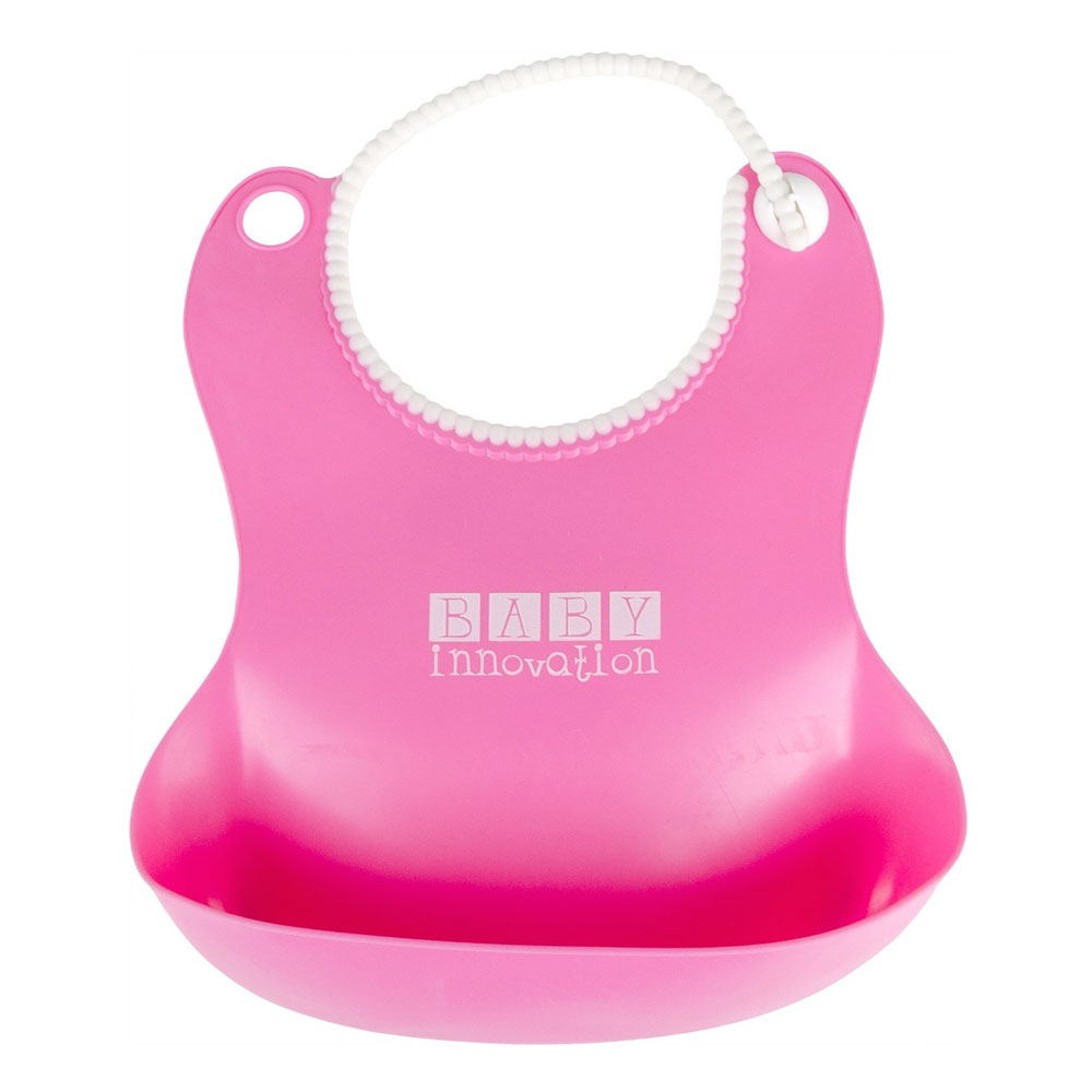 Baby Innovation Babero Impermeable De Silicona Con Bolsillo Contenedor -  Farmacia Leloir - Tu farmacia online las 24hs