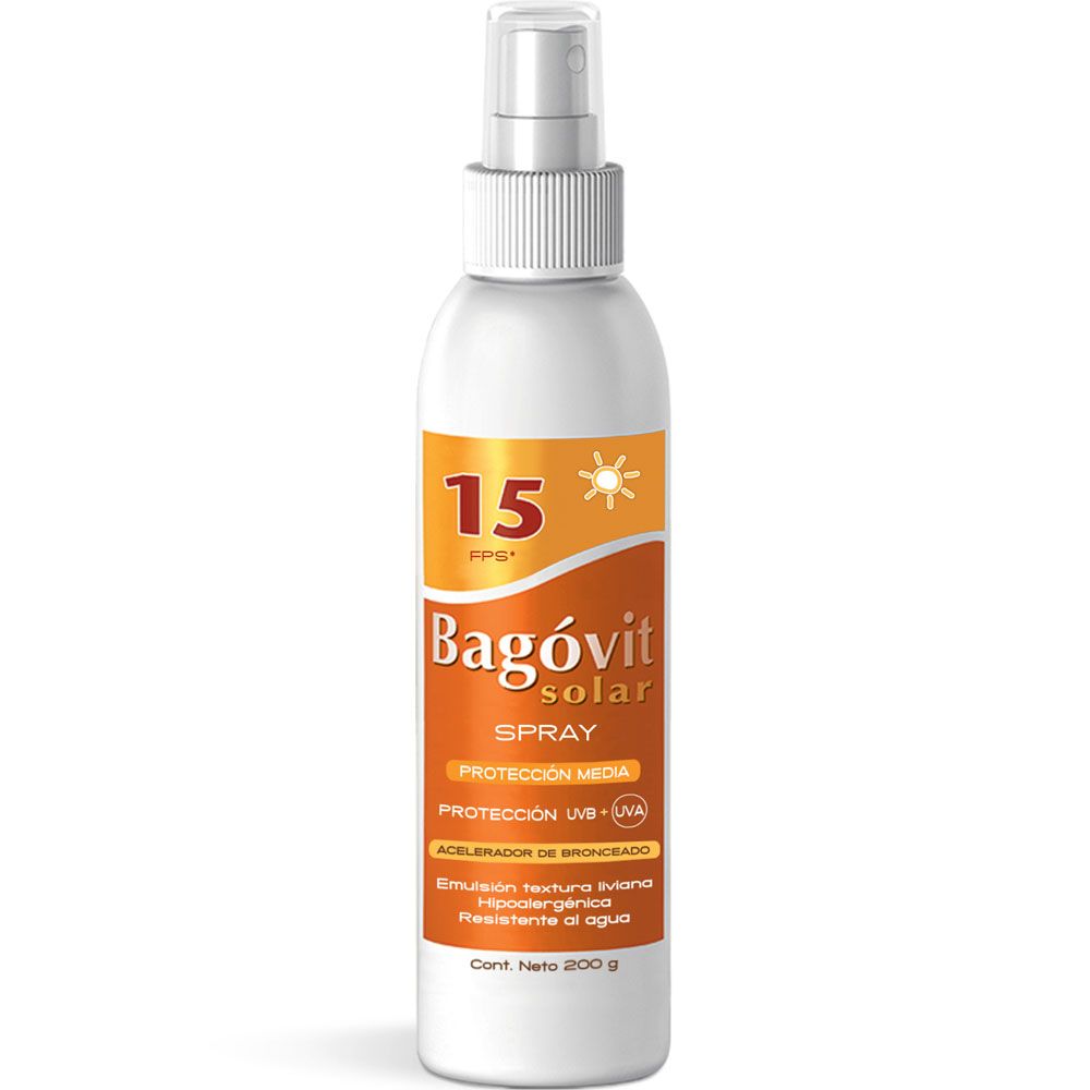 Bagóvit solar fps 15 spray con acelerador de bronceado