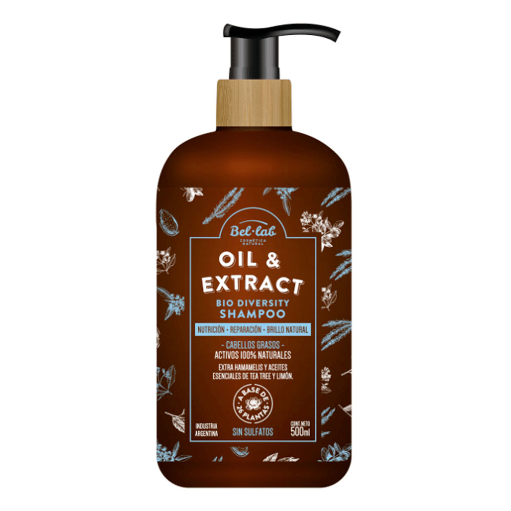Bel lab oil extract shampoo bio diversity cabello graso