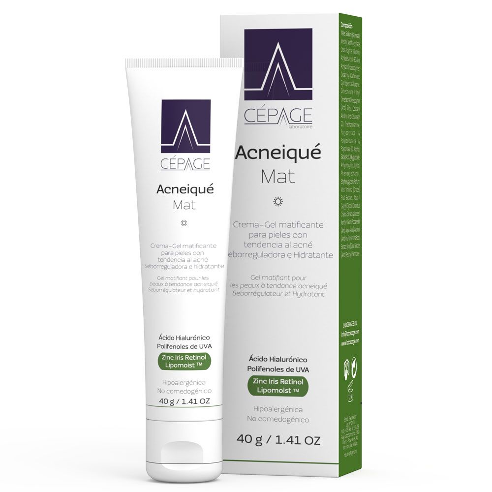 Cepage acneiqué mat crema gel matificante piel grasa