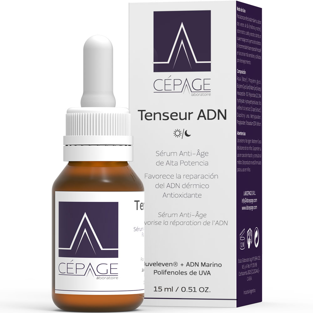 Cepage tenseur adn gotas sérum antiedad
