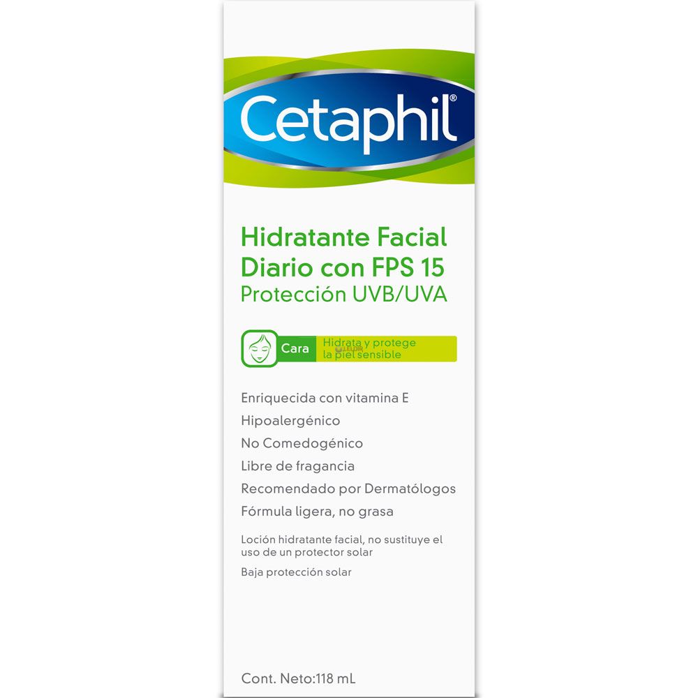 Cetaphil hidratante facial diario fps15 piel sensible