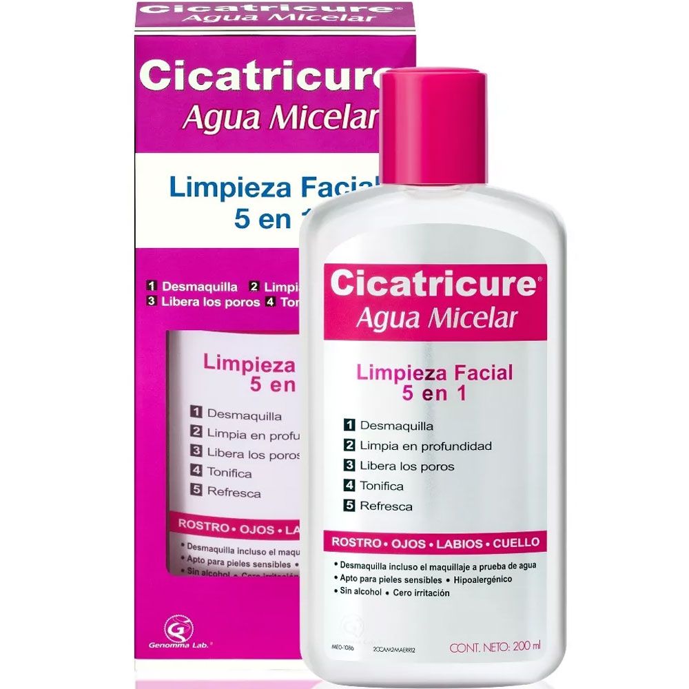 Cicatricure agua micelar limpieza facial