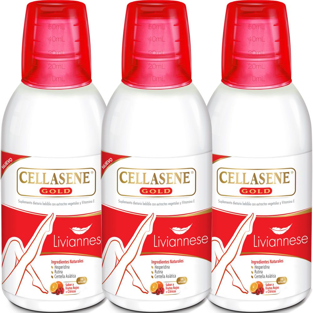 Combo 3 cellasene gold liviannese x 500ml